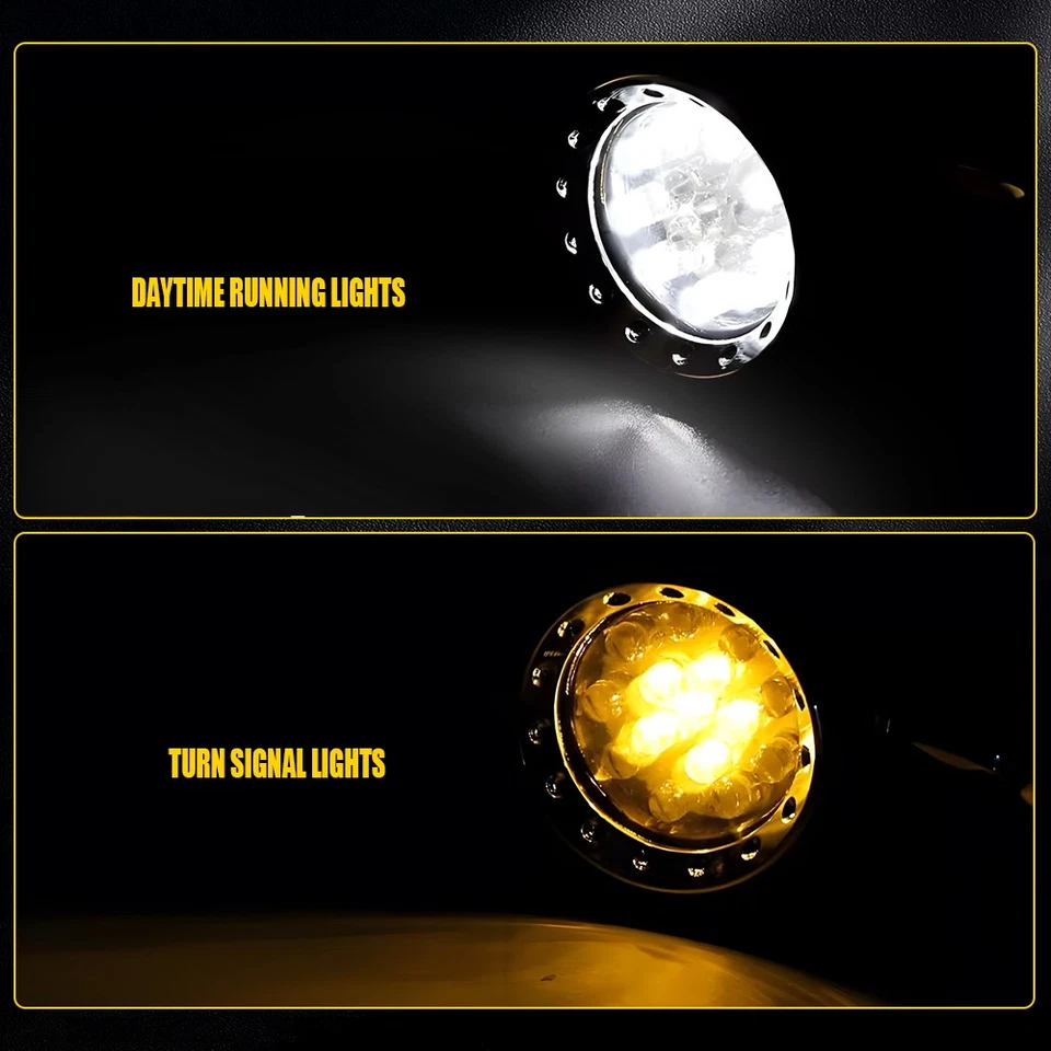 Señal de giro funcionando para luz cromada universal motocicleta 10mm agujero con carenado Foto 3 de 4