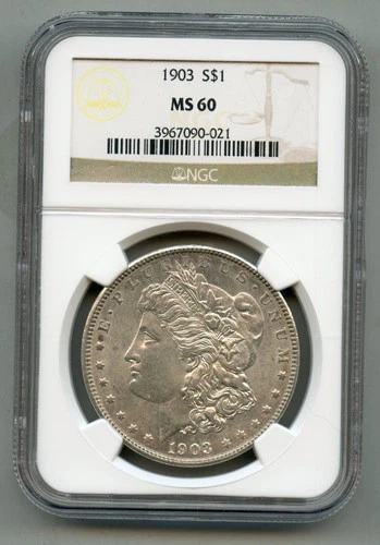1903 Morgan Silver Dollar NGC MS 60