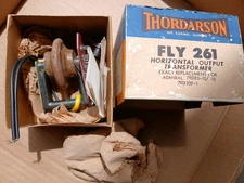 Vtg. NOS Thordarson FLY 261 Horizontal Output Flyback Transformer Admiral w/ Box
