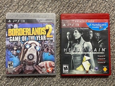 Lot of 2 PS3 Games Borderlands 2 & Heavy Rain Directors Cut