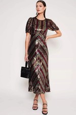RIXO Daisy Sequinned Dress