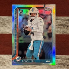 🪶2025 Topps Chrome Quinn Ewers Silver Refractor Rookie #316 Miami Dolphins RC
