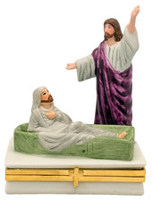 The Life of Christ Limoges Trinket Box Collection "Raising of Lazarus" Lmtd