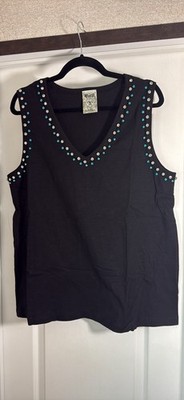 Vocal New Black Stone Tank Top Women s Size XL