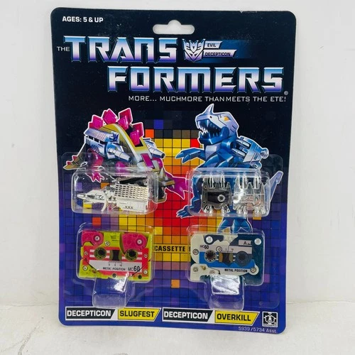 Transformers G1 Reissue Decepticons Slugfest & Overkill Action Figure Toy