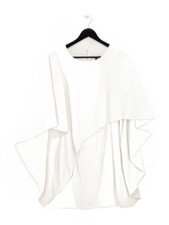 Halston Wrap Mini Dress UK4 in White