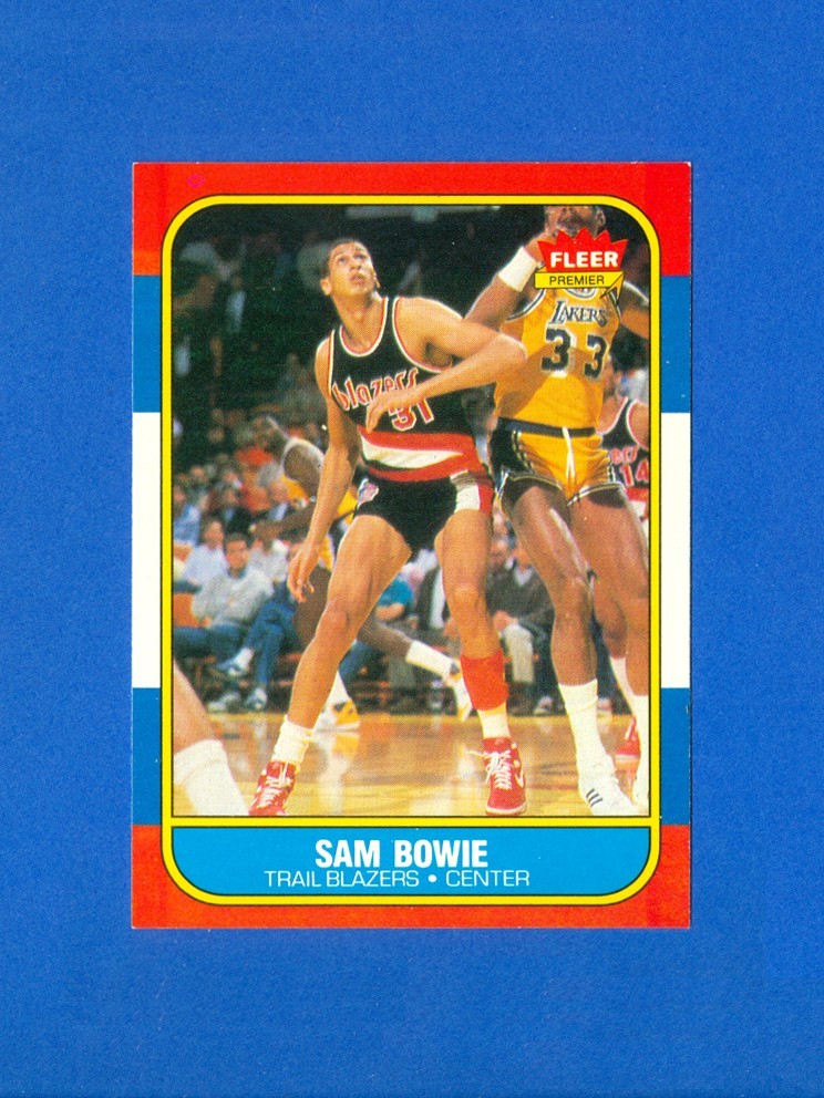 1986/1987 Fleer Basketball #13 Sam Bowie 86/87 Set Break RC Rookie Card NR/MT