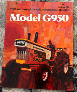 Minneapolis Moline G950 Tractor Brochure DCPA26