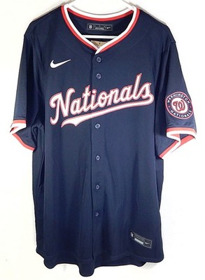 Lane Thomas #28 Washington Nationals Nike Engineered MLB Jersey Navy New XL