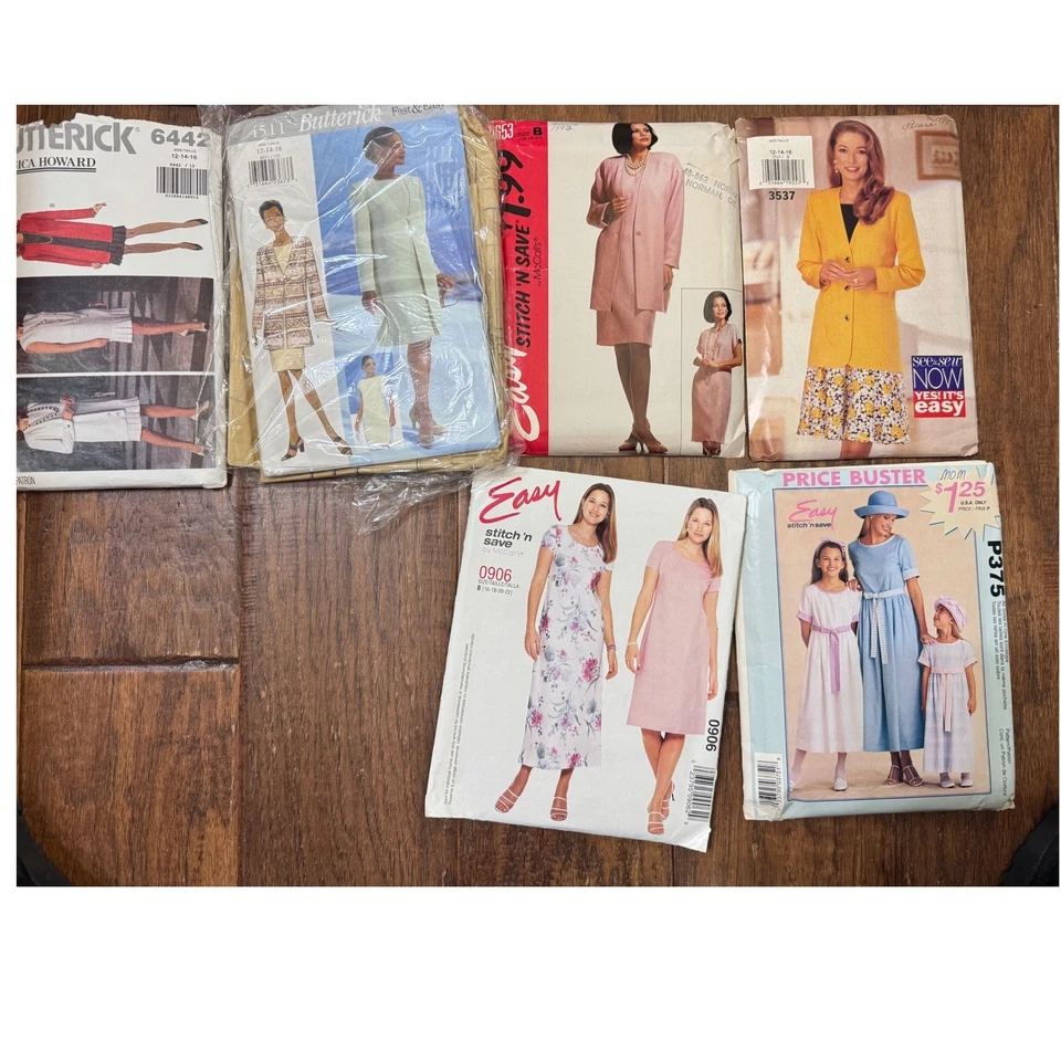 Butterick Kwik Sew New Look Easy Simplicity Sewing Patterns Assorted Styles Lot - Image 2 of 3