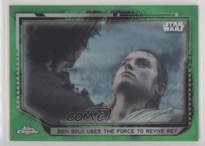 2021 Topps Chrome Star Wars Legacy Green Refractor 4/50 Ben Solo Rey #27 07r2