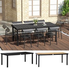 AluminIum Outdoor Garden Dining Table for 8 People for Patio