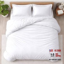 Oversized King Duvet Cover Set - 600 Count - 120"x98" - King Cotton