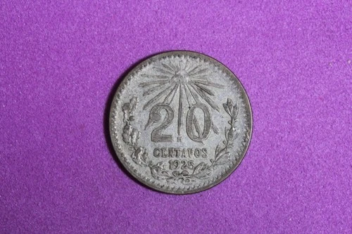1925 Mexico 20 Centavos Silver — photo from another recent sale