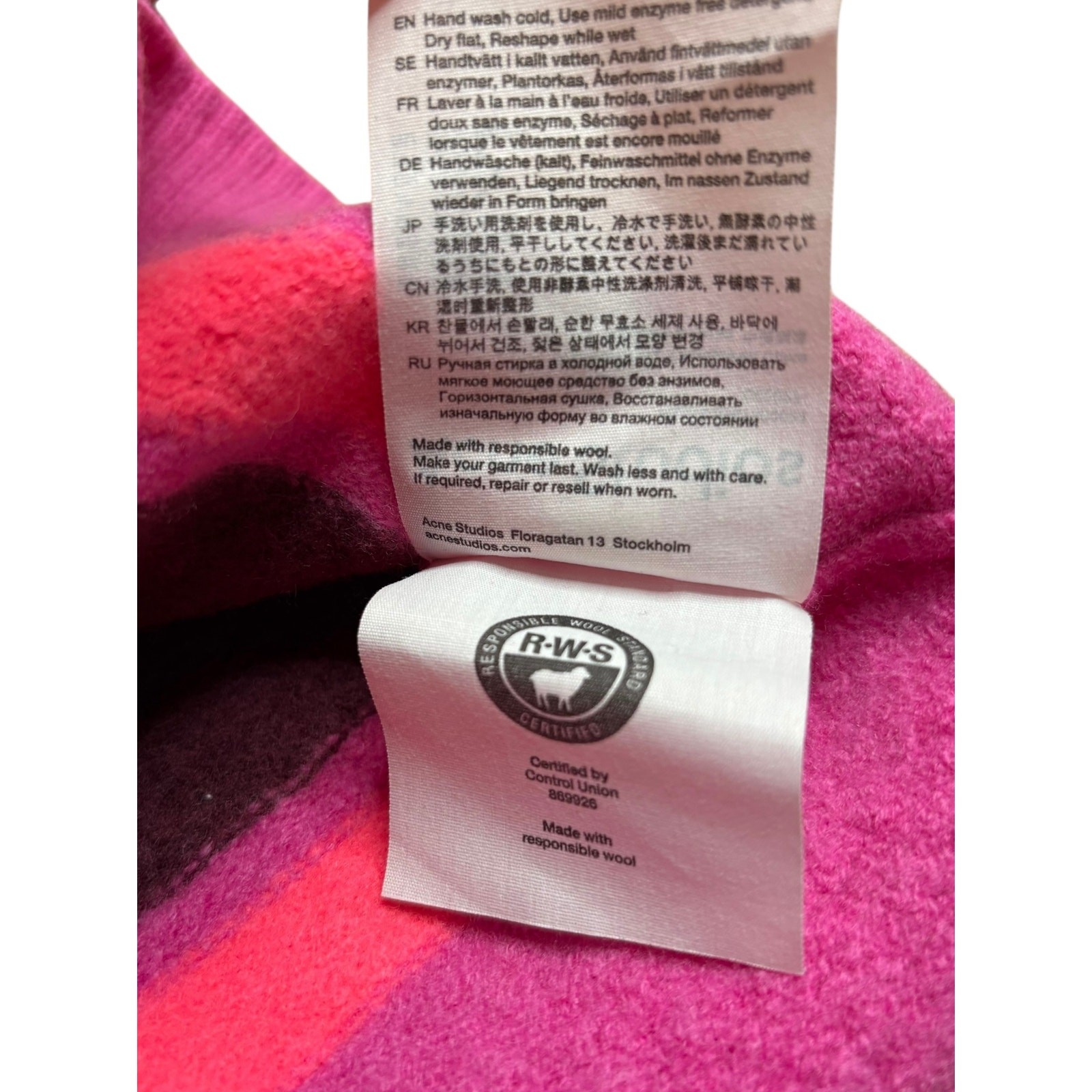 Acne Studios Shrunken Face Patch Wool Sweater Pin… - image 6