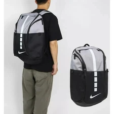 Nike Elite Pro Cement Grey White Black Hoops Backpack Shoe Mens Bag BA5554 012
