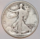 1916-D Walking Liberty Half Dollar - Very Good - #5593D