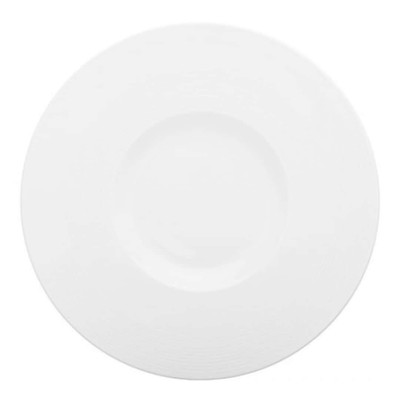 Set Of 6 Dinner Plates Madrid White Porcelain Ø 31.8 Cm Gural | Dinner Service
