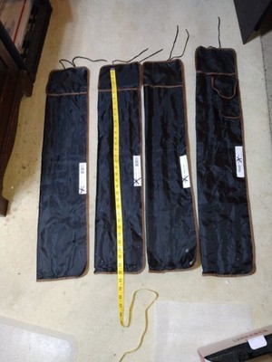 Lot of 4 White River Hobbs Creek Fly Rod Socks Bags 33 36'' 8'6'' 5WT
