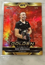 🔥#3/5 2025 Rose Namajunas Red Golden Moments UFC Topps Finest SSP Rare
