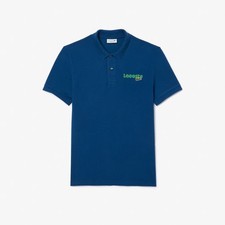 Lacoste Men's Regular Fit Short Sleeve Cotton Piqu  Polo Shirt Blue, 7 / XXL