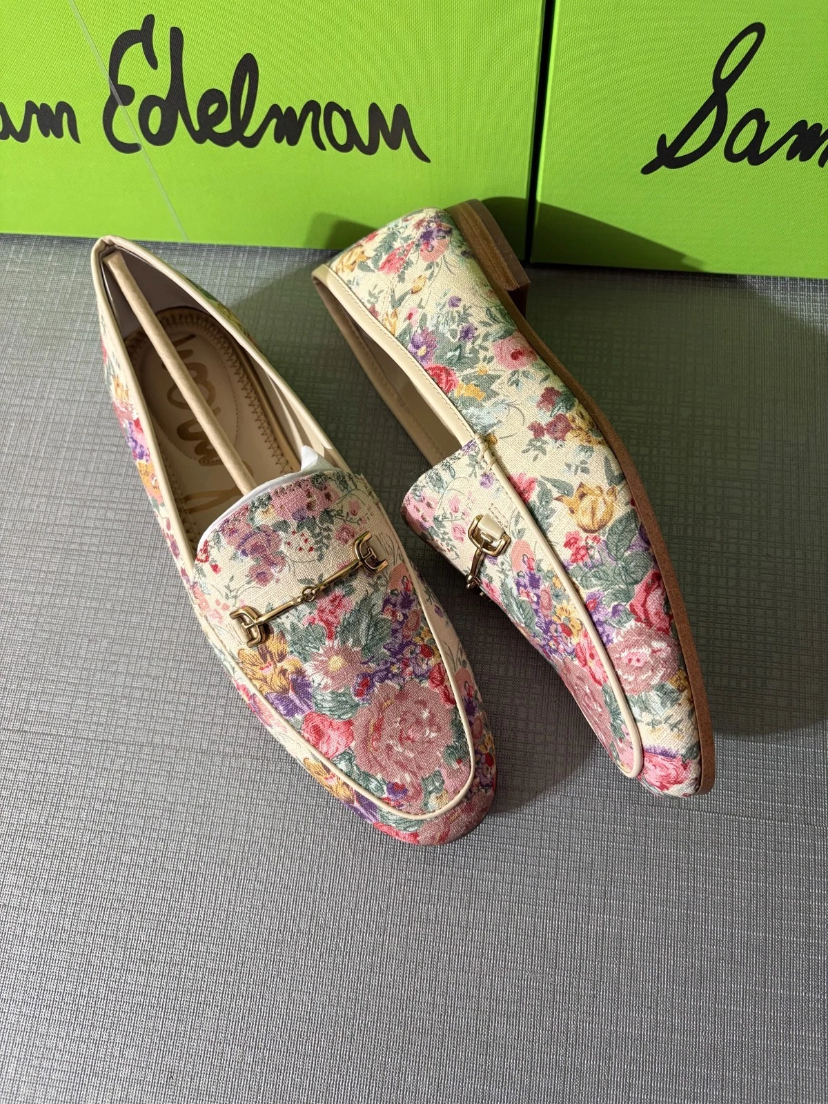 Sam Edelman Loraine Bit Loafer Summer Rose Floral MSRP$190 Pleasant Breeze &Chic