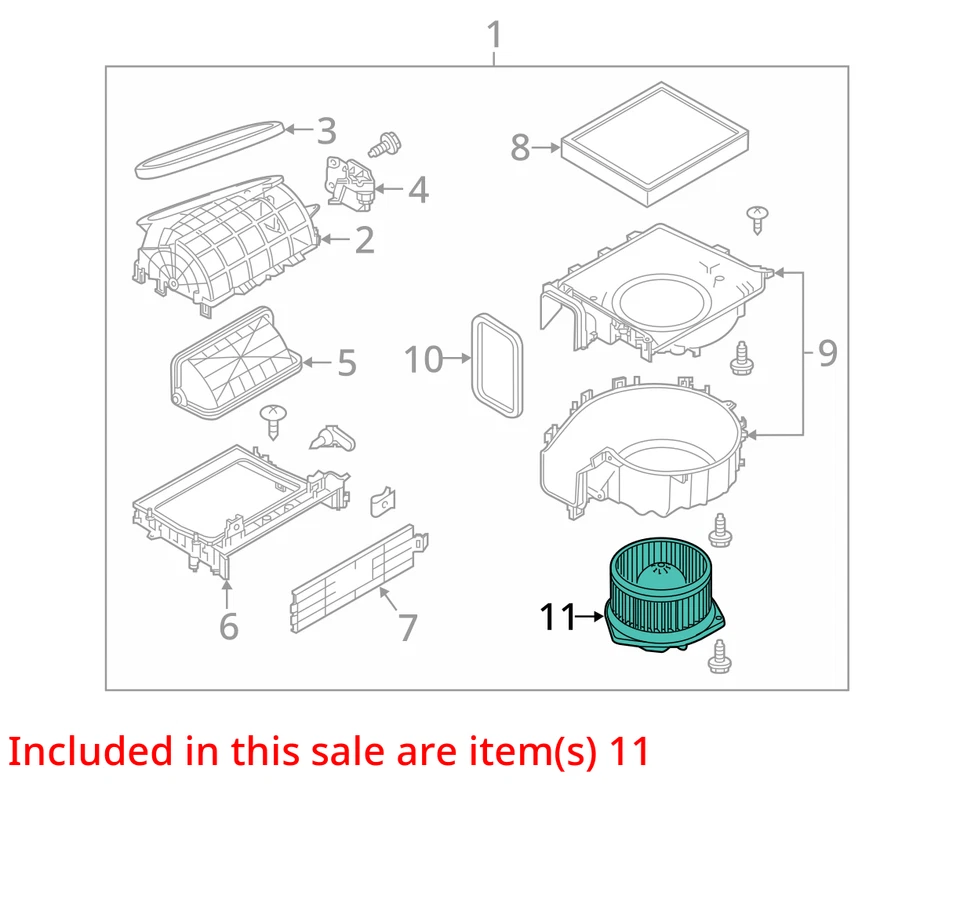 Infiniti G37 2011 calentador aire acondicionado motor fabricante de equipos originales 80 k millas - LKQ319539963 Foto 4 de 4