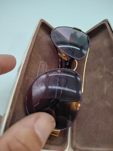 Coach Sunglasses Women's HC7059(L138) 924890 Gold/Gray/Purple Confetti 58-15-135 - Picture 6 of 11