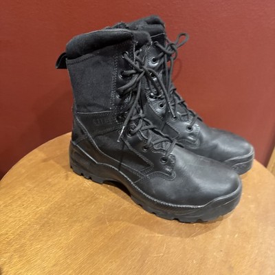 5.11 Tactical Boots ATAC 2.0 8'' 12403 Black Side Zip Lace Up Mens Size 9.5