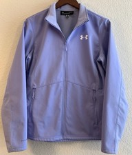 Under Armour Storm Cold Gear Infrared Full Zip Jacket Womens Size Large Purple 