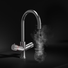 Koba Chrome 3-in-1 Spout Boiling Tap – With Hot Water Tank &  Filtration Kit