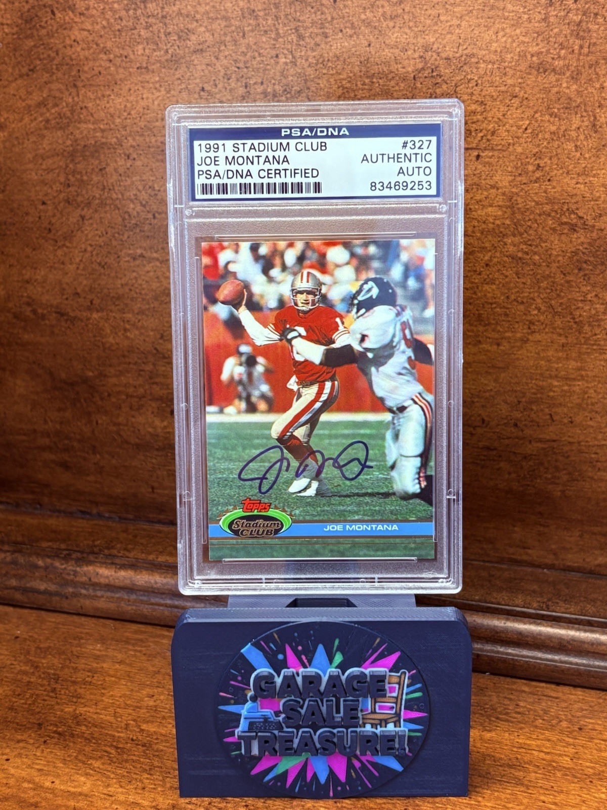 1991 Topps Stadium Club Joe Montana PSA DNA Autograph San Francisco 49ers