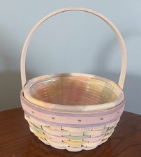 Longaberger - 2001 Small Easter Basket Combo, W/liner & protector - NEW