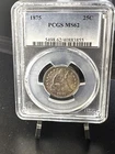 1875 Seated Liberty Quarter PCGS MS 62 GREAT DETAIL, Low starting bid!