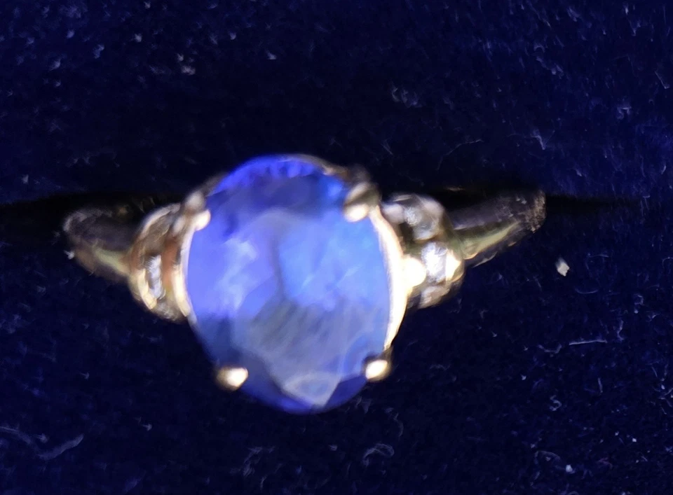 14K Yellow Gold Tourmaline Women's Ring Size 7 1/2 - Image 4 of 4