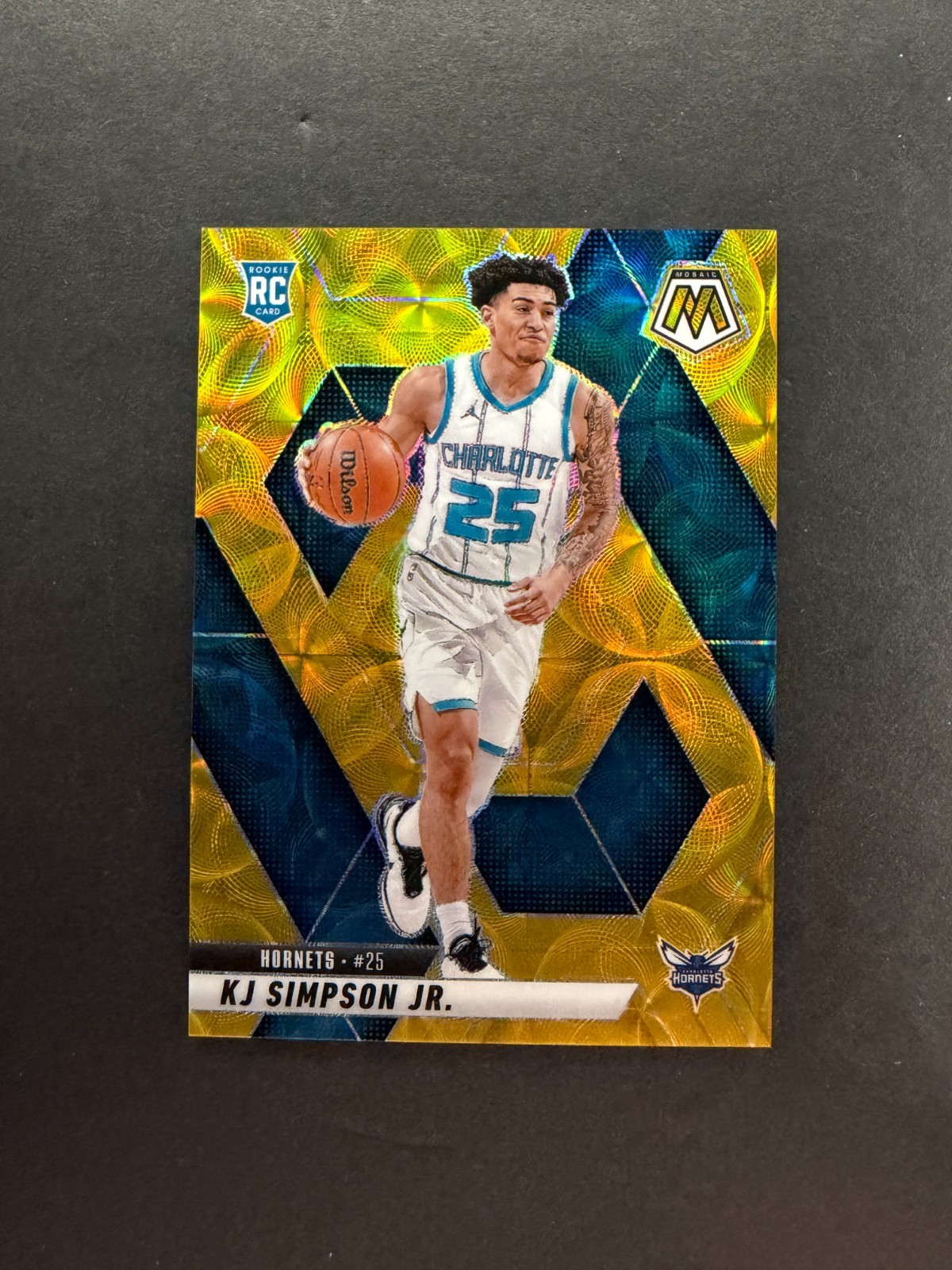 KJ Simpson Jr 2024-25 Panini Mosaic Rookie Gold /10 #239