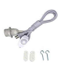 Dimmable Plug in Pendant Light Cord with Dimmer Switch, 15 Ft Hanging Lamp Co...