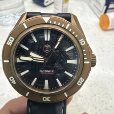 Zelos Swordfish Bronze Meteorite Dial 42mm. Used Heavily Discounted Watch