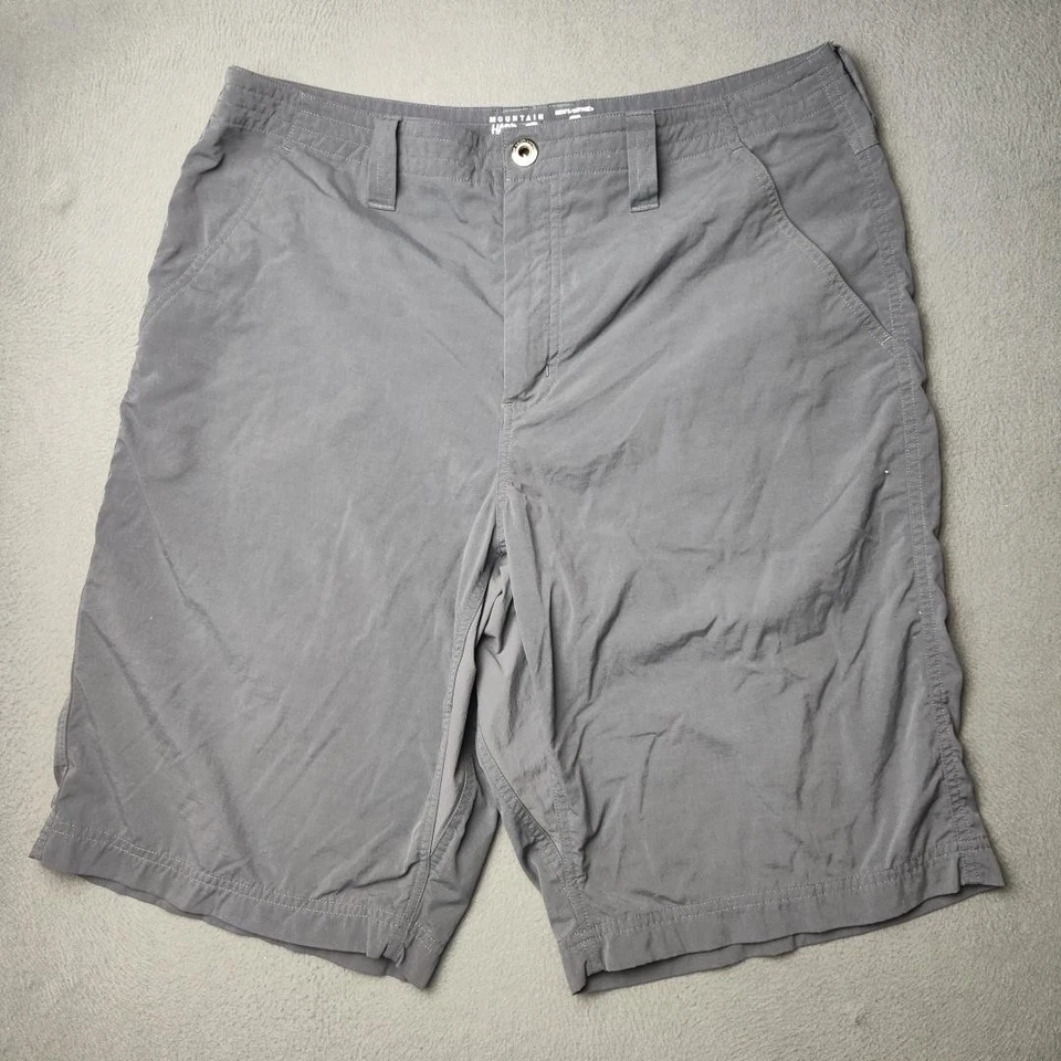 Mountain Hardwear Short Mens 38 GRay 12" Setter Outdoor Hiking Cargo Pockets - Image 2 of 4