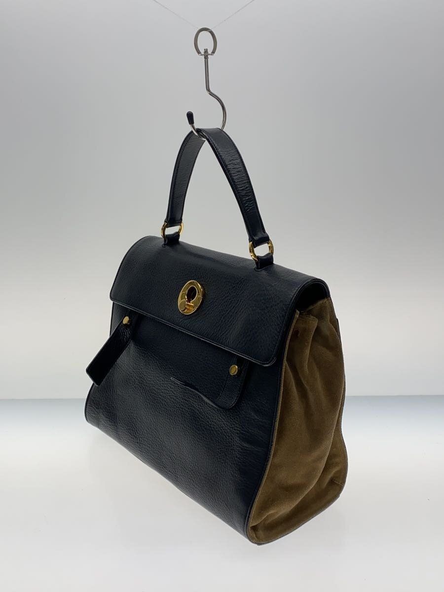 Borsa a mano SAINT LAURENT pelle nera tinta unita 368228 usata