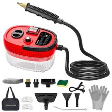 Handheld Steam Cleaner Portable High-pressure Steam Cleaner with 3 Brushes an...