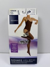 Sigvaris Sheer 15-20 Thigh High Size A Compression Stockings Suntan 120NA36 New