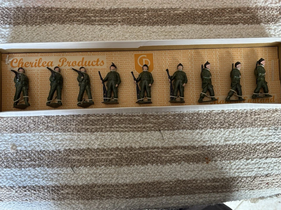 Cherilea Products American Soldiers Series A/101 9 figuras de plomo en caja original Foto 2 de 4