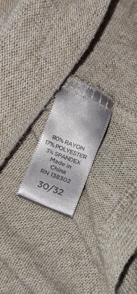 Блузка с V-образным вырезом рукав 3/4 Avenue топ бежевый женский большой размер 30/32 вискозные разрезы - Изображение 4 из 4