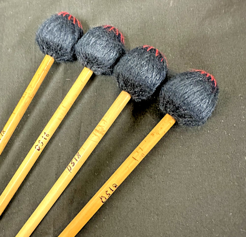 Malletech DS18 Vibraphone Mallets, Dave Samuels, (2 Pairs) Hard, VERY GOOD