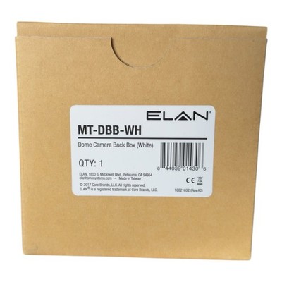 Elan MT-DBB-WH Dome camera back box (white)