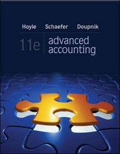ADVANCED ACCOUNTING WITH CONNECT PLUS By Joe Ben Hoyle & Thomas Schaefer