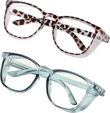 LASMEX Stylish Safety Glasses Goggles Women Anti-Fog Protective Eyewear Clear