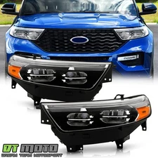 2020-2021 Ford Explorer XLT / Limited LED Headlights Headlamps Pair Left+Right