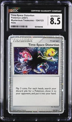 CGC 8.5 Time-Space Distortion Mysterious Treasures 124/123 Holo Pokemon Card